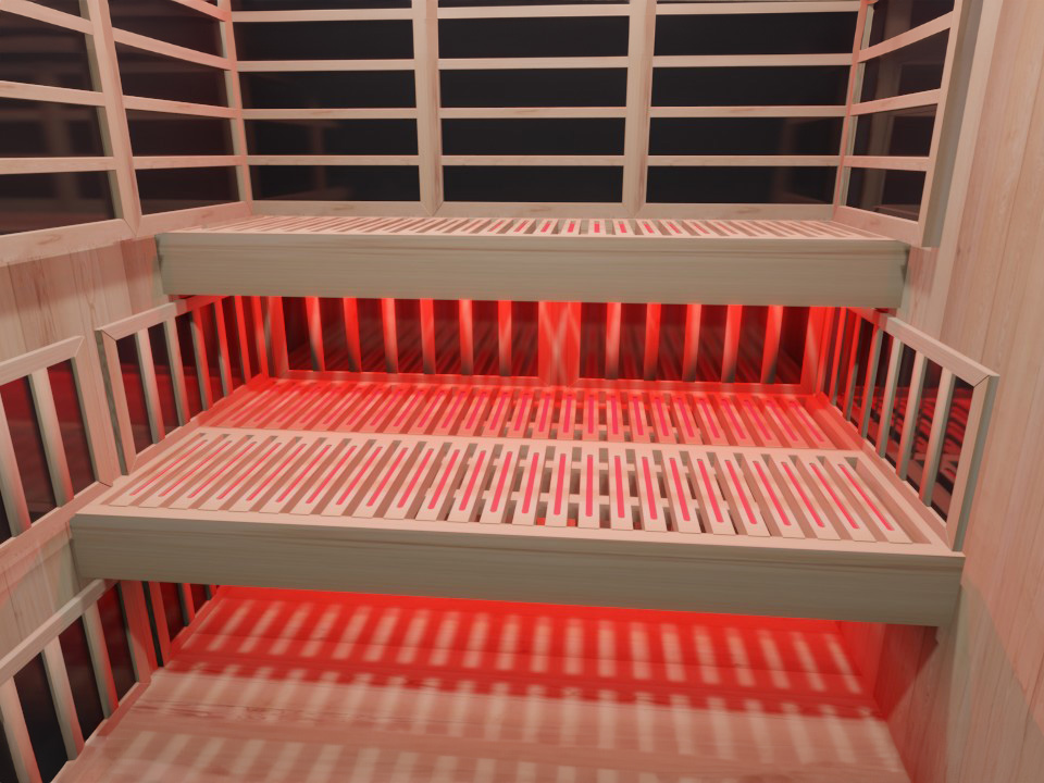 VantaWave infrared heater with red light therapy